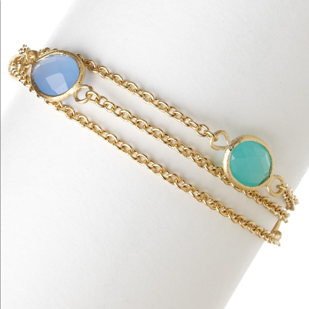 Rivka Friedman 18K GoldClad Chalcedony Bracelet